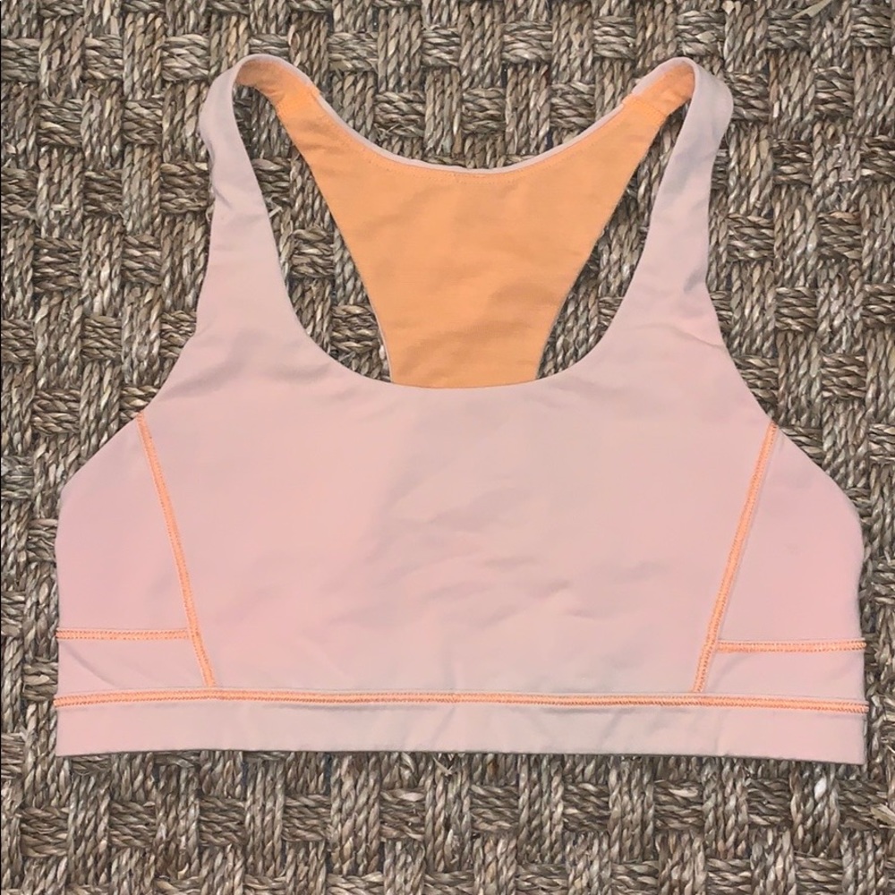 Orange lululemon bra